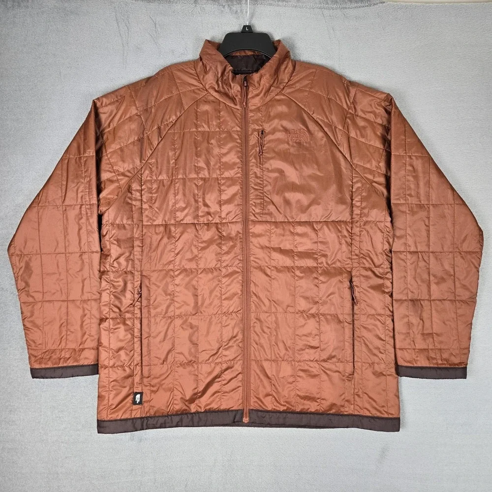 The North Face Circaloft Jacket Mens XL Brown Full Zip Insulated Puffer NF0A84HK